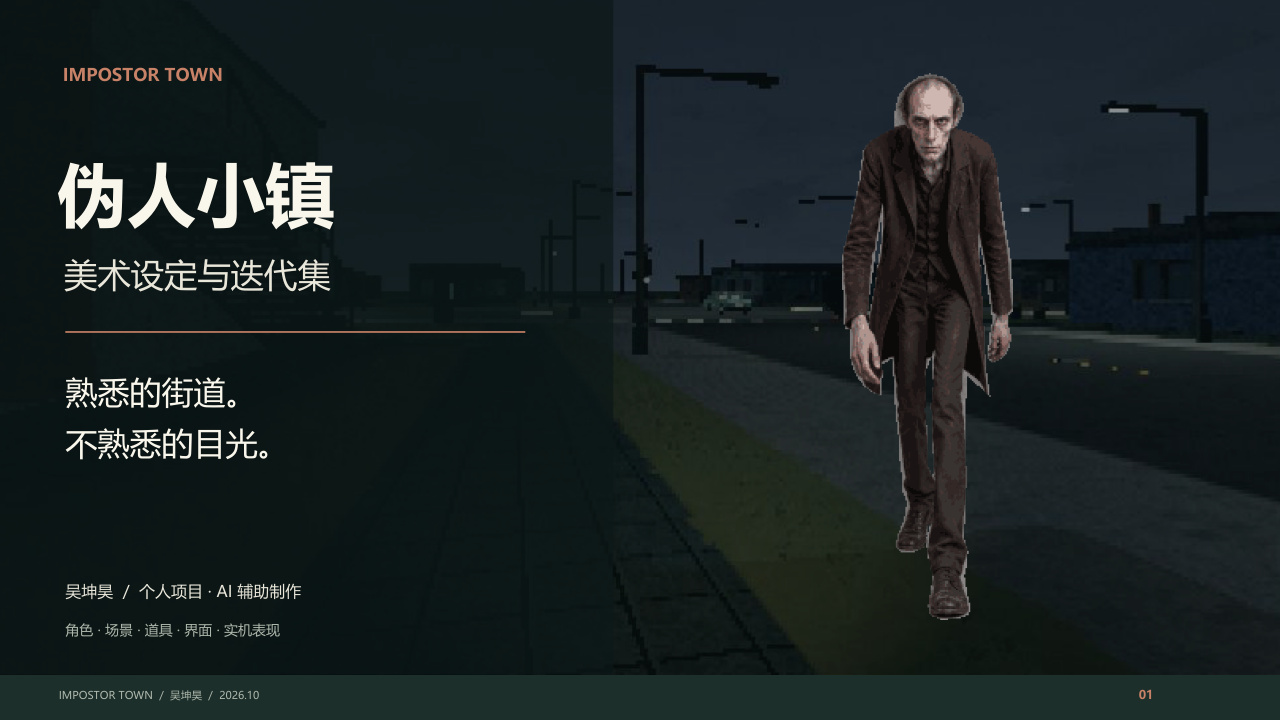 伪人小镇美术集封面